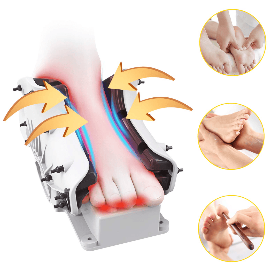 Giantex Nerve Pain Therapy Spa Gift Deep Kneading Rolling Massage for Leg Calf Ankle, Burgundy/Red/Black/Gray - Giantexus