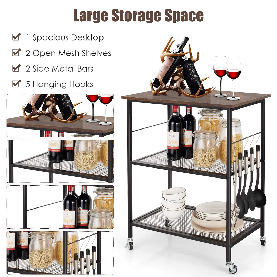 Giantex 3 Tier Kitchen Bake&