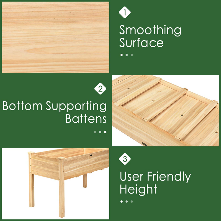 Raised Garden Bed Kit (49.5" X 23.5" X 30.0")
