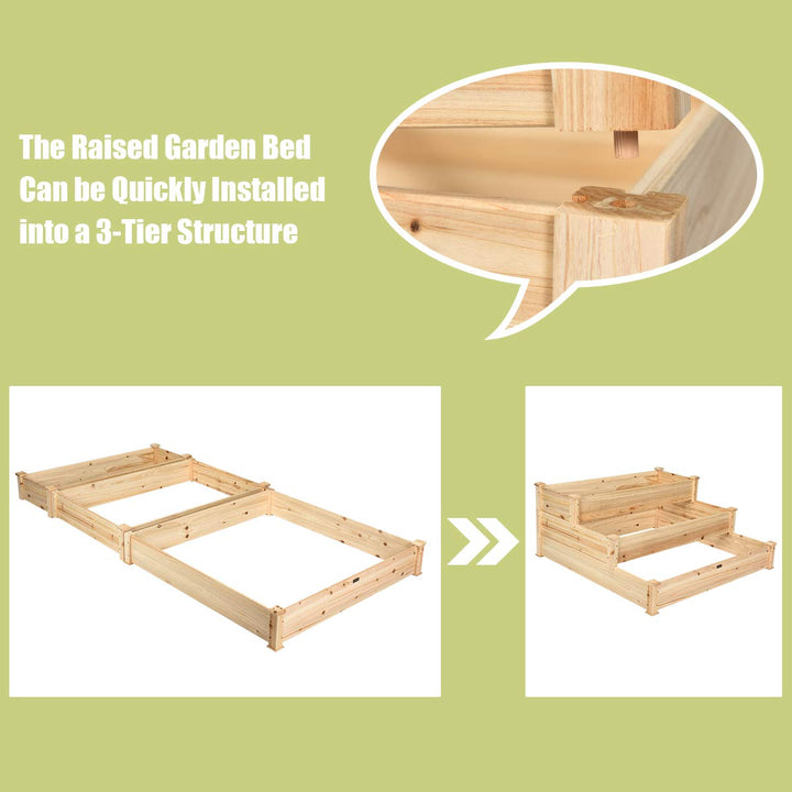 3 Tier Raised Garden Bed, 49&