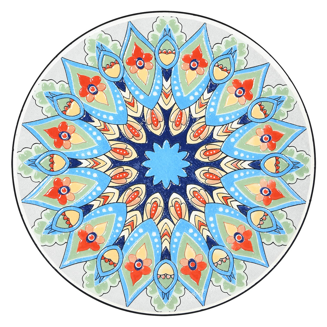 Giantex Folding Mosaic Patio Table, 14&