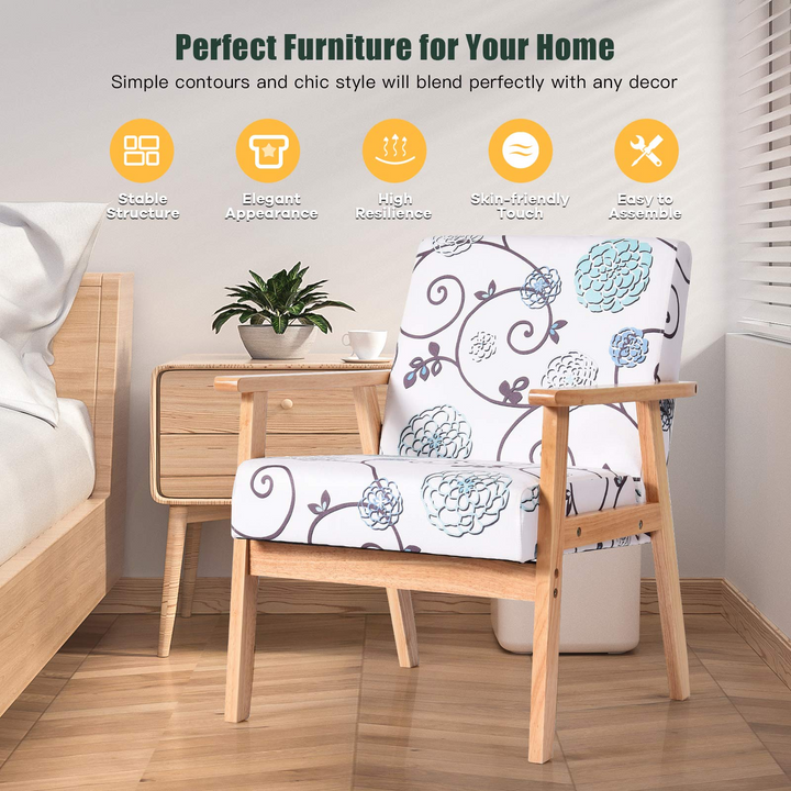 Giantex Decorative Retro Accent Chairs for Living Room