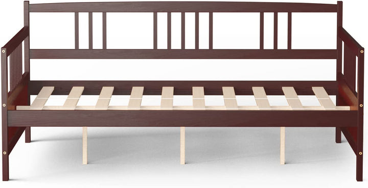 Giantex Full Size Daybed, Wooden Daybed Sofa Bed Frame with Wood Slat Support for Kids Teens (Full)