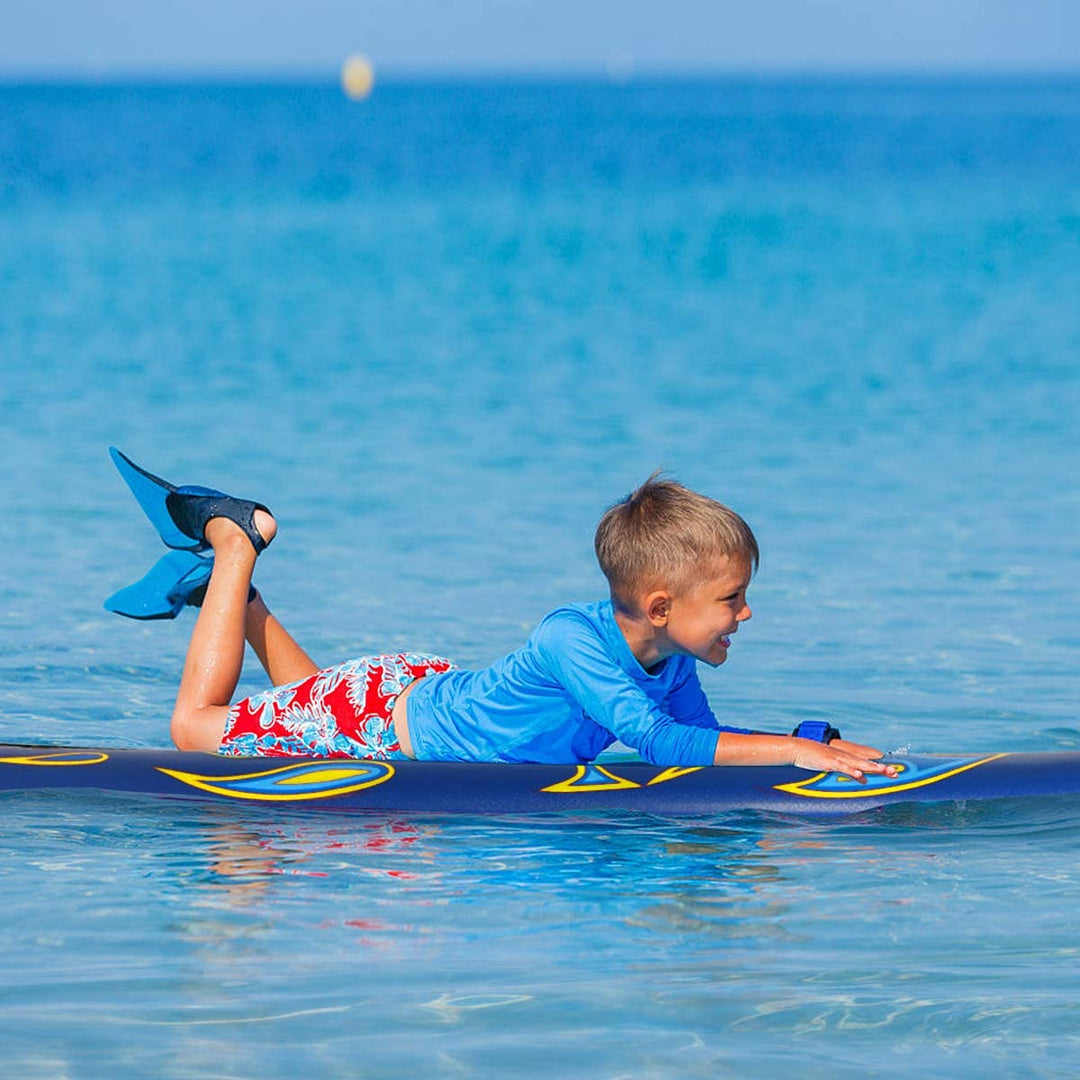 Giantex Surfboard, 6 Ft Stand Up Surfing Board w/ 3 Detachable Fins - Giantexus