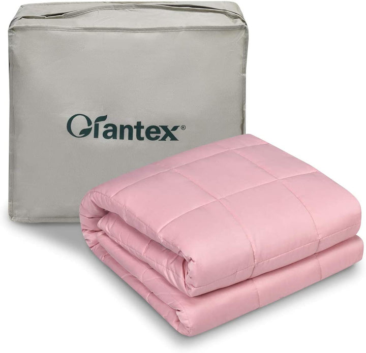 Luxury Cooling Silk Sewed in Cotton Pink, Blue, Green, 48" x 72"  60" x 80" | 15lbs