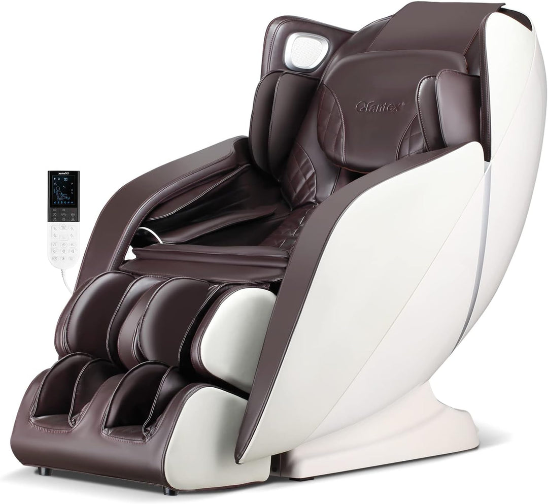 Giantex Comfort Full Body Massage Chair with SL Track Airbags Heating-Gray