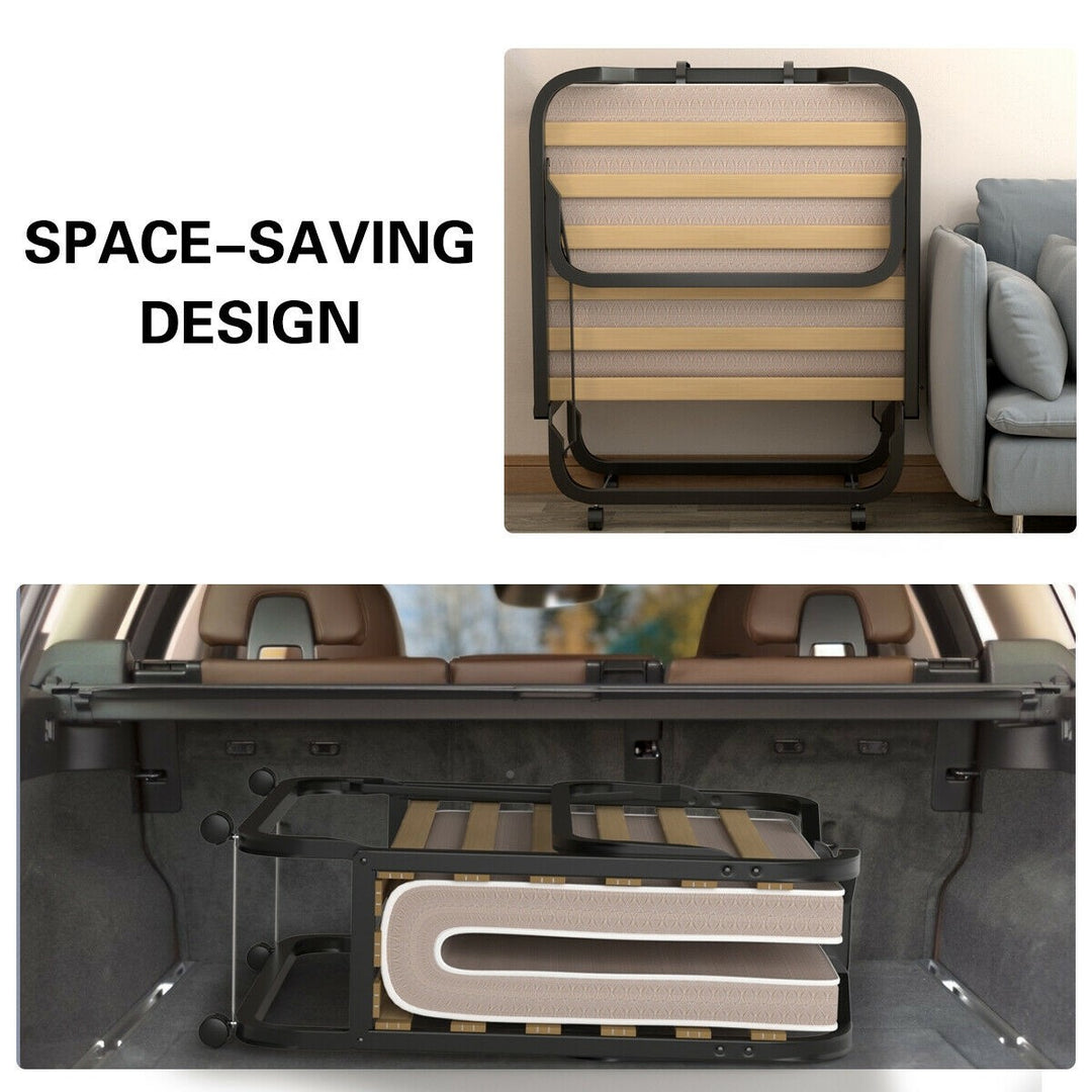 Giantex Rollaway Folding Bed with 4 Inch Mattress