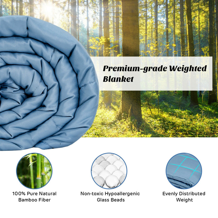 Bamboo Weighted Blanket, 48" x 72" | 15lbs - Giantexus