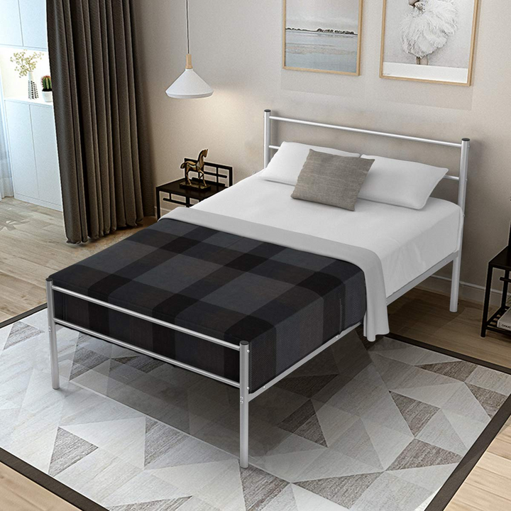 Giantex Twin Size Platform Bed with Headboard and Footboard