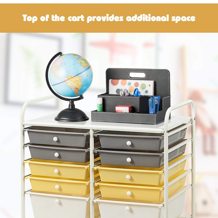 Giantex 12 Drawer Rolling Storage Cart