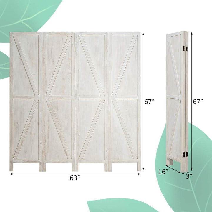 Copy of Giantex 4 Panel Folding Screen, 5.6 Ft Screen Room Divider - Giantexus