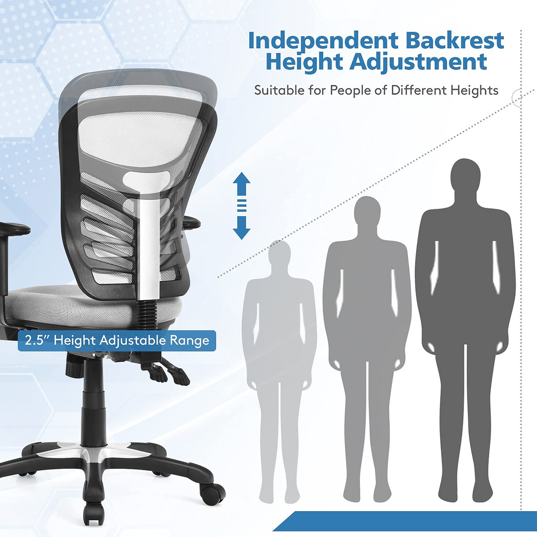 Giantex Seat Tilt Adjustment Office Chair for Working Studying Gaming