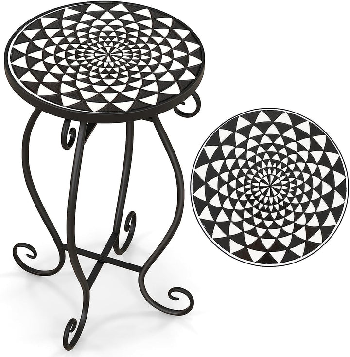 Giantex Folding Mosaic Patio Table, 14&