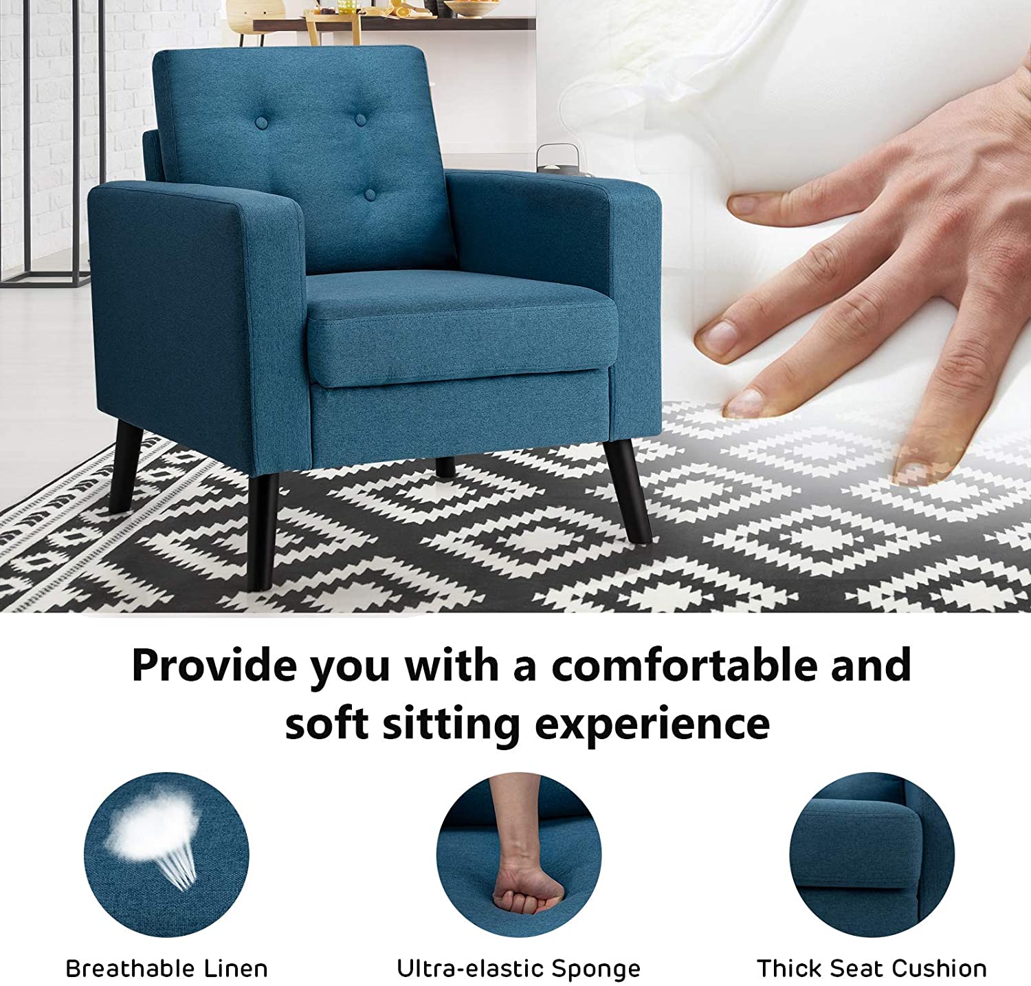 Giantex Modern Accent Chair