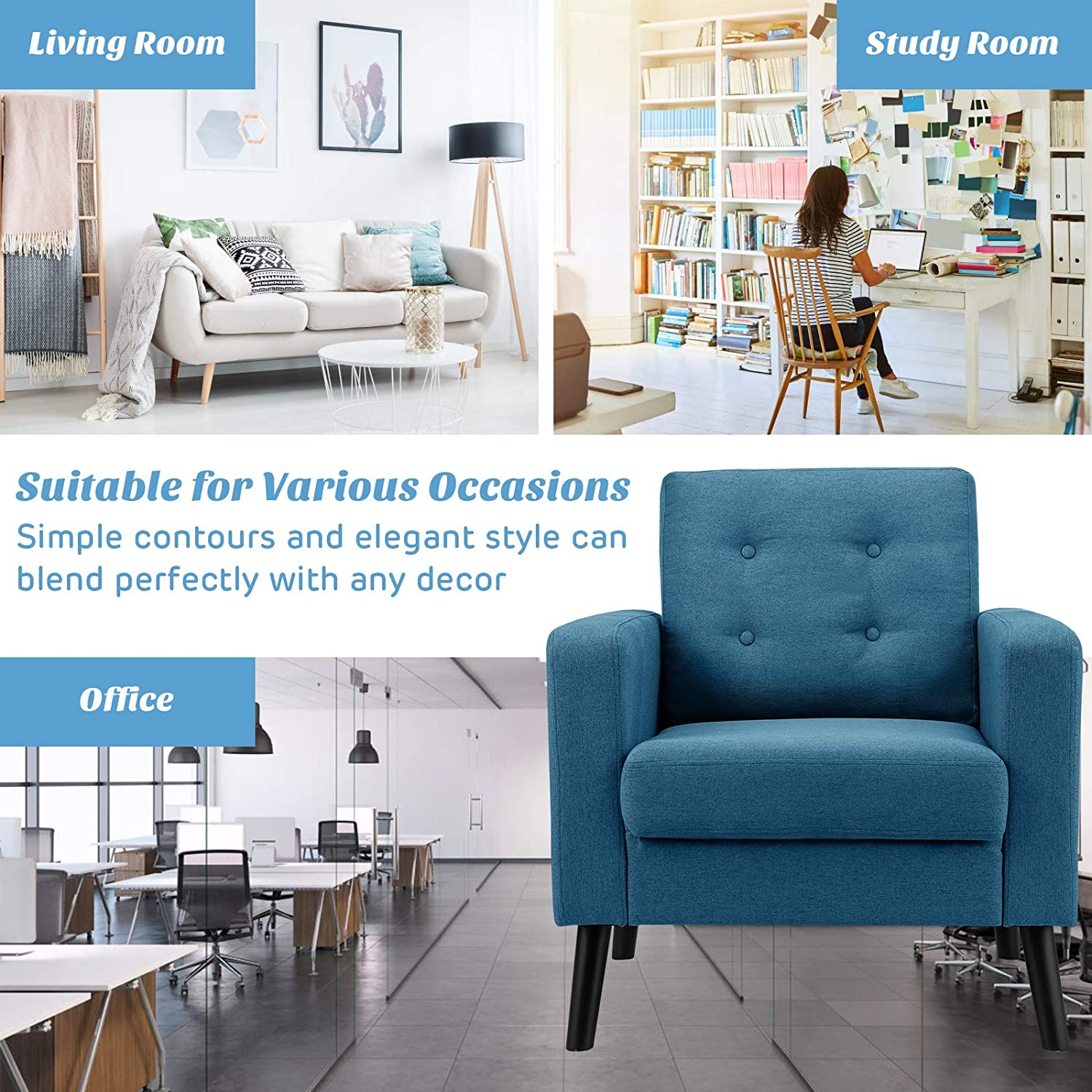 Giantex Modern Accent Chair