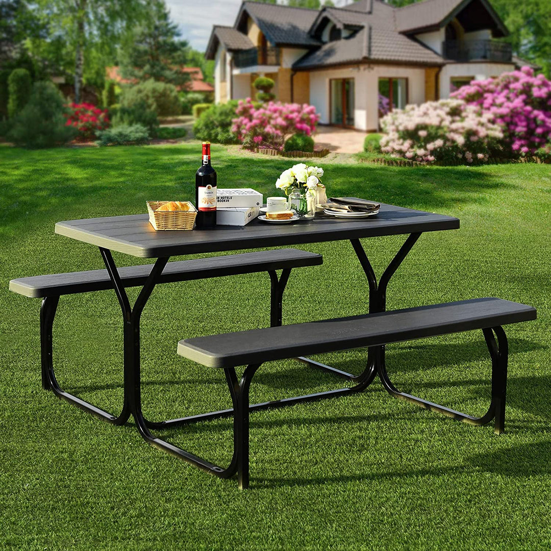 Giantex Picnic Table Bench Set for Outdoor Camping