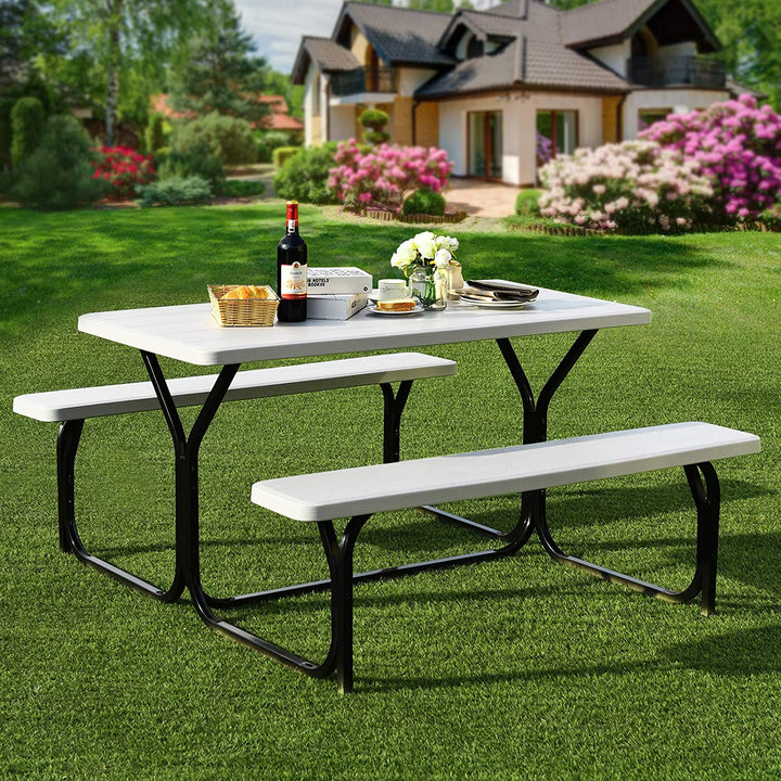 Giantex Picnic Table Bench Set for Outdoor Camping