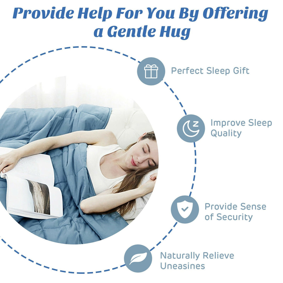 Bamboo Weighted Blanket, 48" x 72" | 15lbs - Giantexus