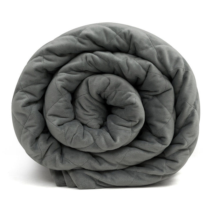 Adult Weighted Blanket &amp; Removable Duvet Cover| 15-25 lbs, 60"x 80" | Queen Size Bed - Giantexus