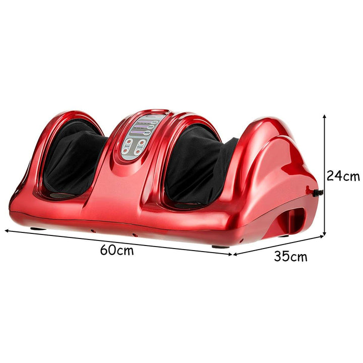 Giantex Nerve Pain Therapy Spa Gift Deep Kneading Rolling Massage for Leg Calf Ankle, Burgundy/Red/Black/Gray - Giantexus
