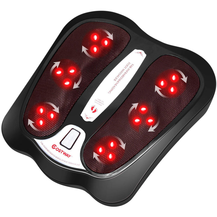 Giantex Foot Massager Shiatsu Feet Spa with Infrared Heating&amp;18 Massage Nodes, Black - Giantexus