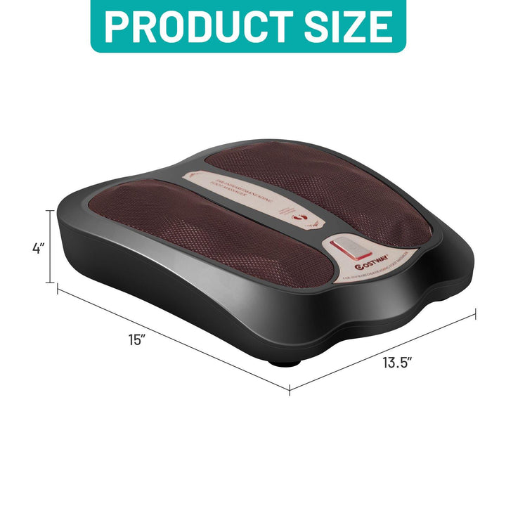 Giantex Foot Massager Shiatsu Feet Spa with Infrared Heating&amp;18 Massage Nodes, Black - Giantexus