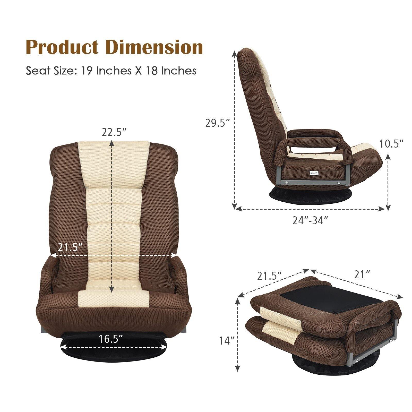 Foldable Lazy Sofa Chair - Giantex