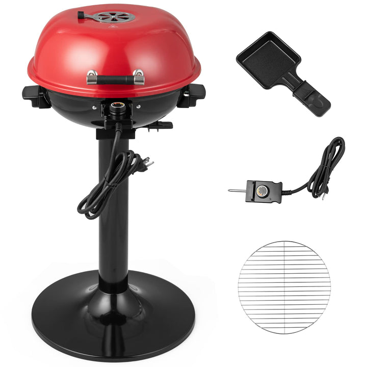 Giantex 1600W Electric BBQ Grill with Removable Non-Stick Warming Rack