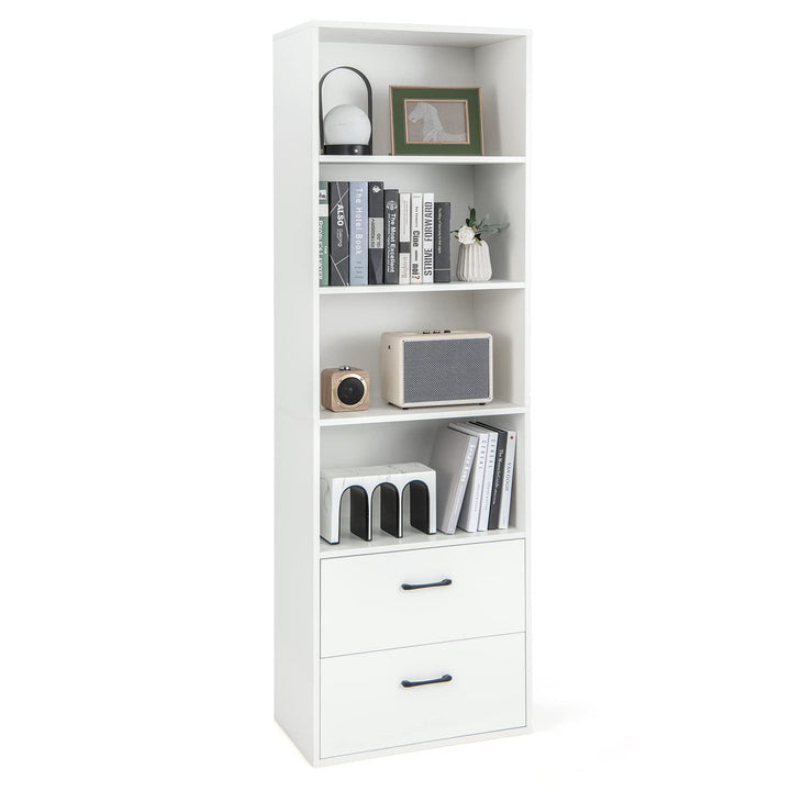 74" Tall 4-Tier Bookcase - Giantex