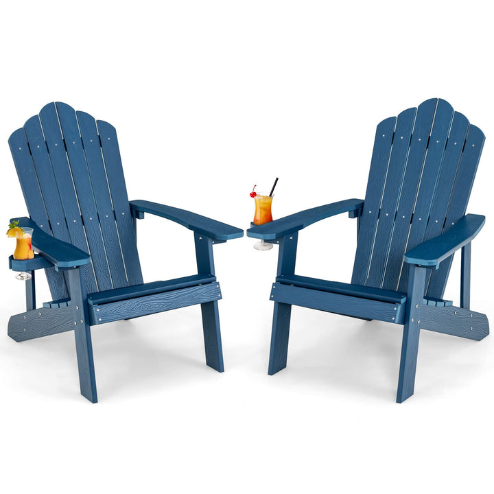Giantex Outdoor Adirondack Chair, Navy