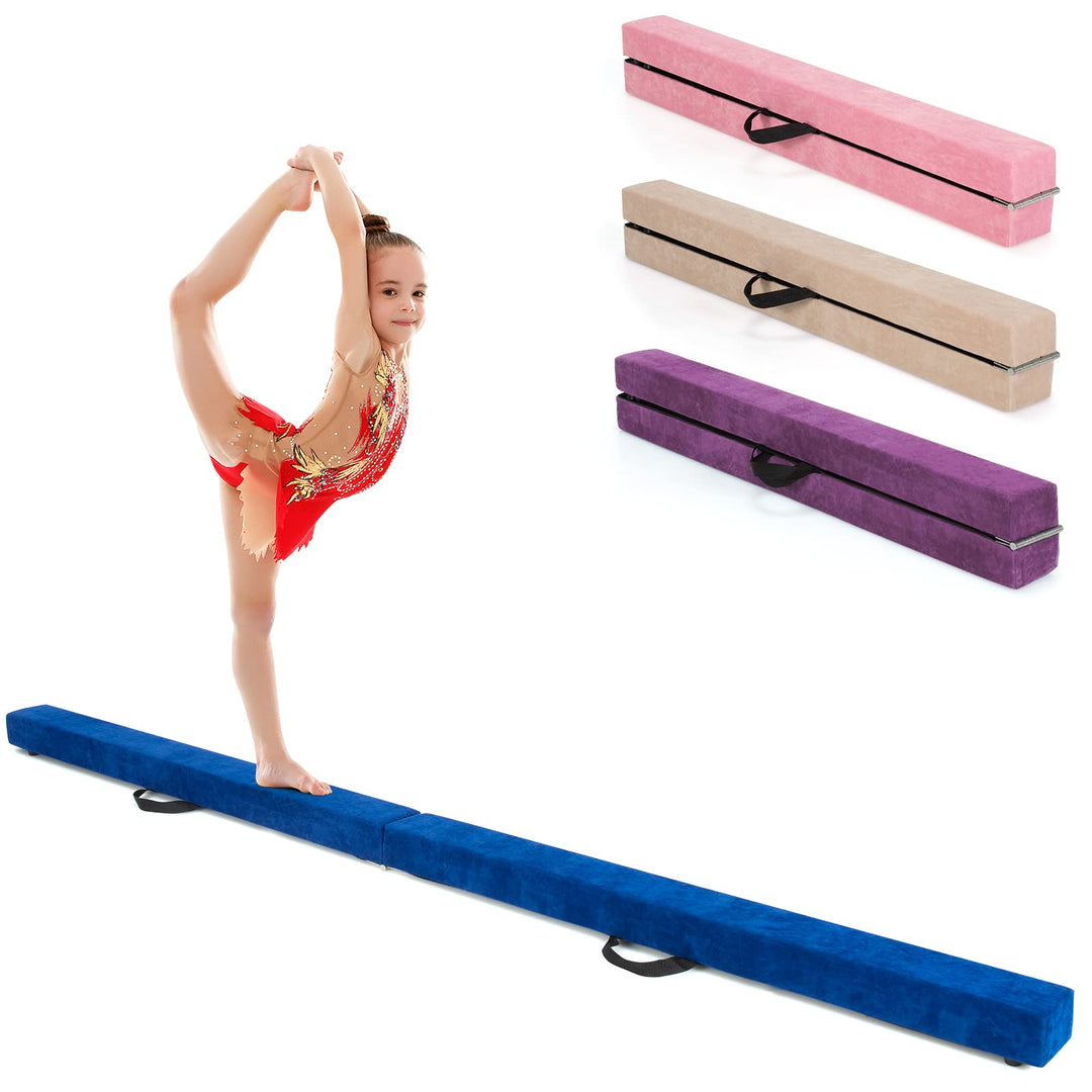 Giantex 7FT Folding Floor Balance Beam for Girls