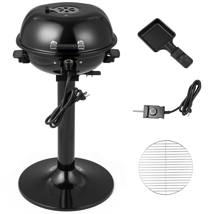 Giantex 1600W Electric BBQ Grill with Removable Non-Stick Warming Rack