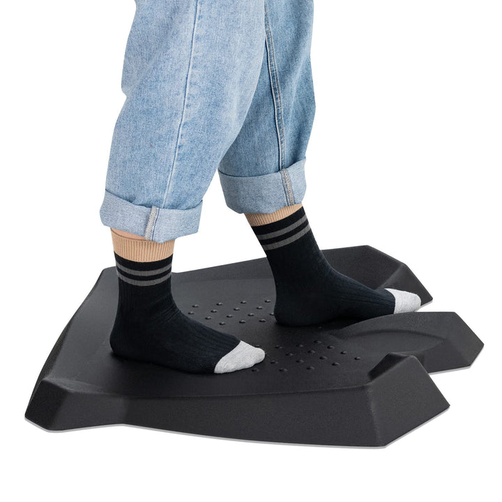 Giantex Anti Fatigue Mat, Not-Flat Standing Mat w/ Foot Massage Points Diverse Terrain &amp; Beveled Edges