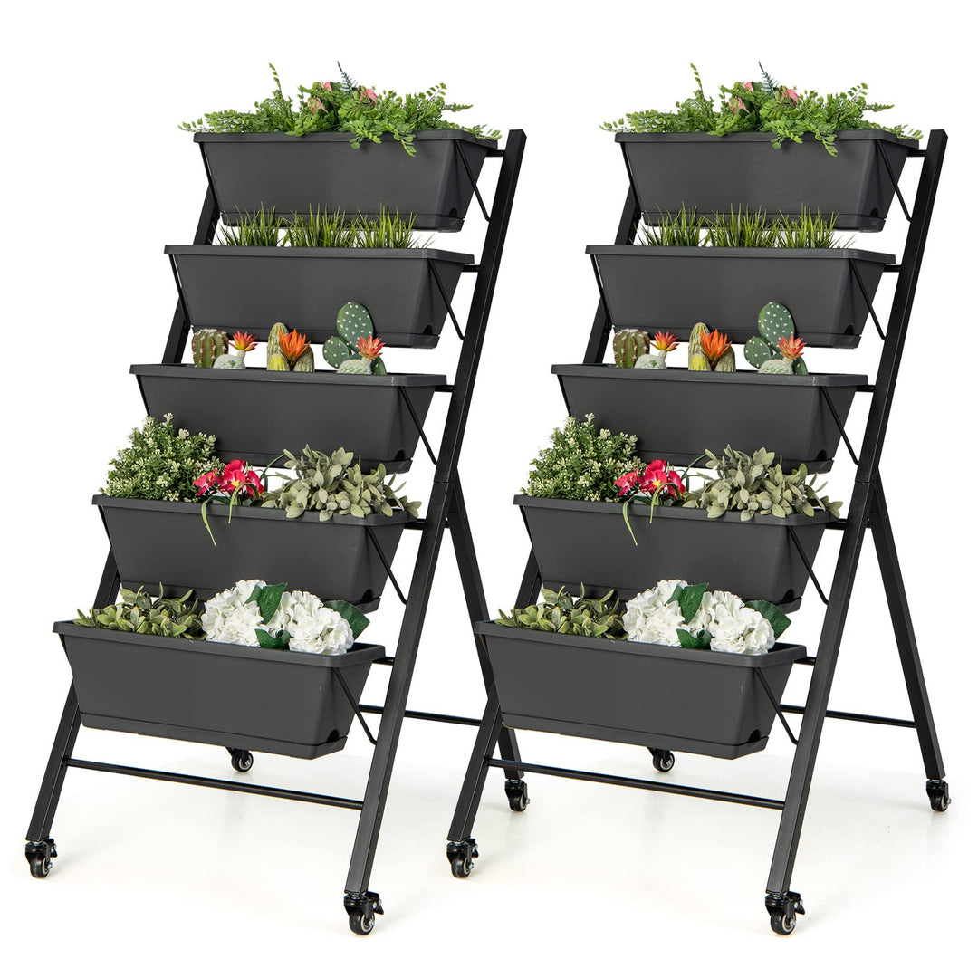Giantex Vertical Raised Garden Bed on Wheels