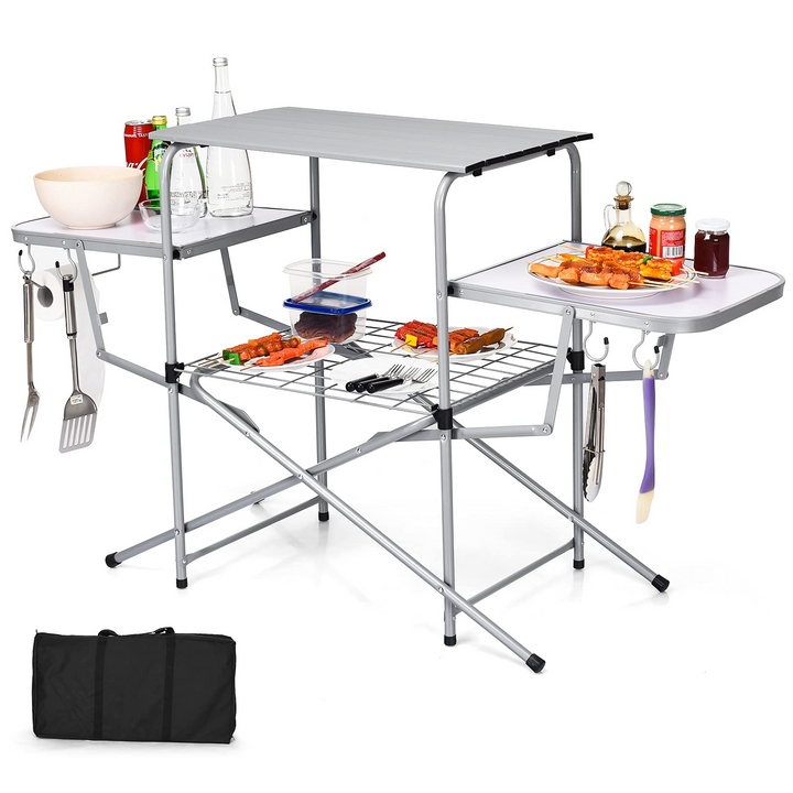 Giantex Folding Grill Table with 26&
