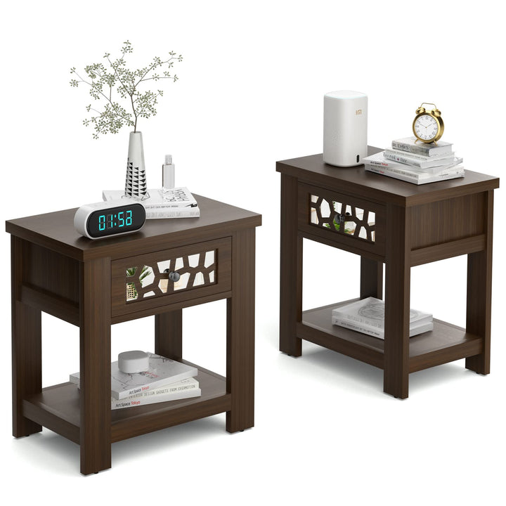 Giantex Retro End Table