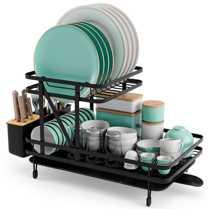 Giantex Collapsible Drying Rack &amp; Drainboard Set