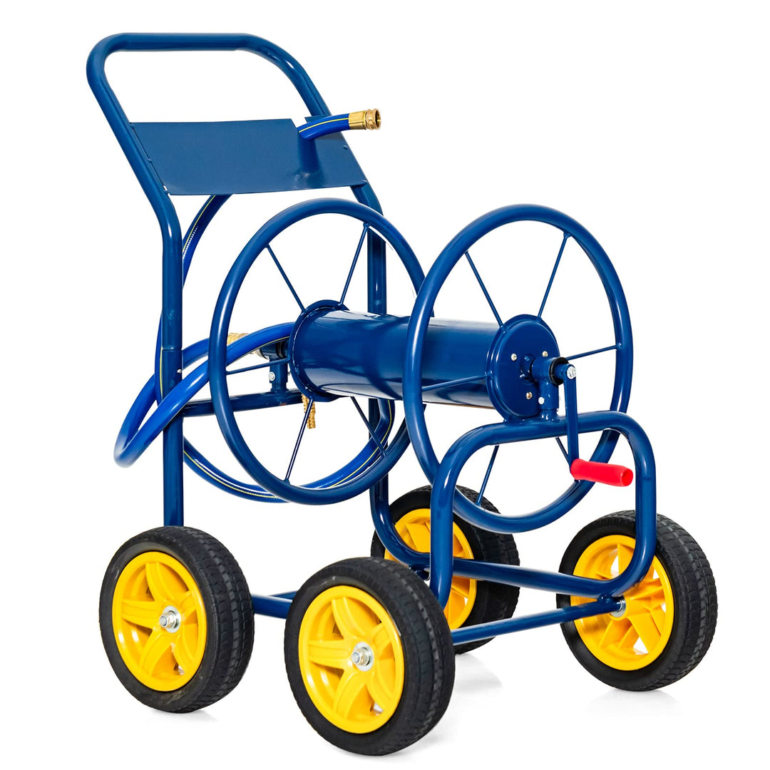 Giantex Garden Hose Reel Cart - Water Hose Cart with 4 Wheels &amp; Non-slip Grip