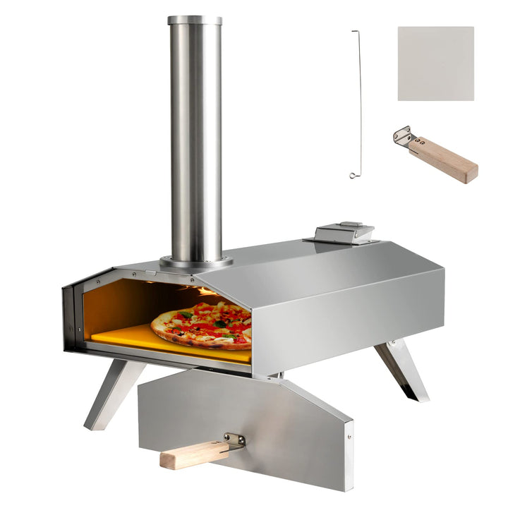 Giantex Outdoor Pizza Oven with 12&