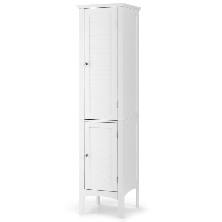 Storage Cabinet Bathroom High Cabinet with 5 Tier Shelves