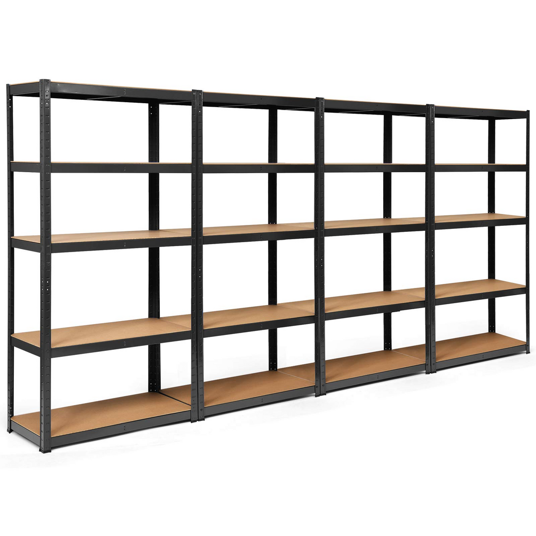 Giantex Shelving Rack Storage Shelf Steel Garage Utility Rack 5-Shelf Adjustable Shelves