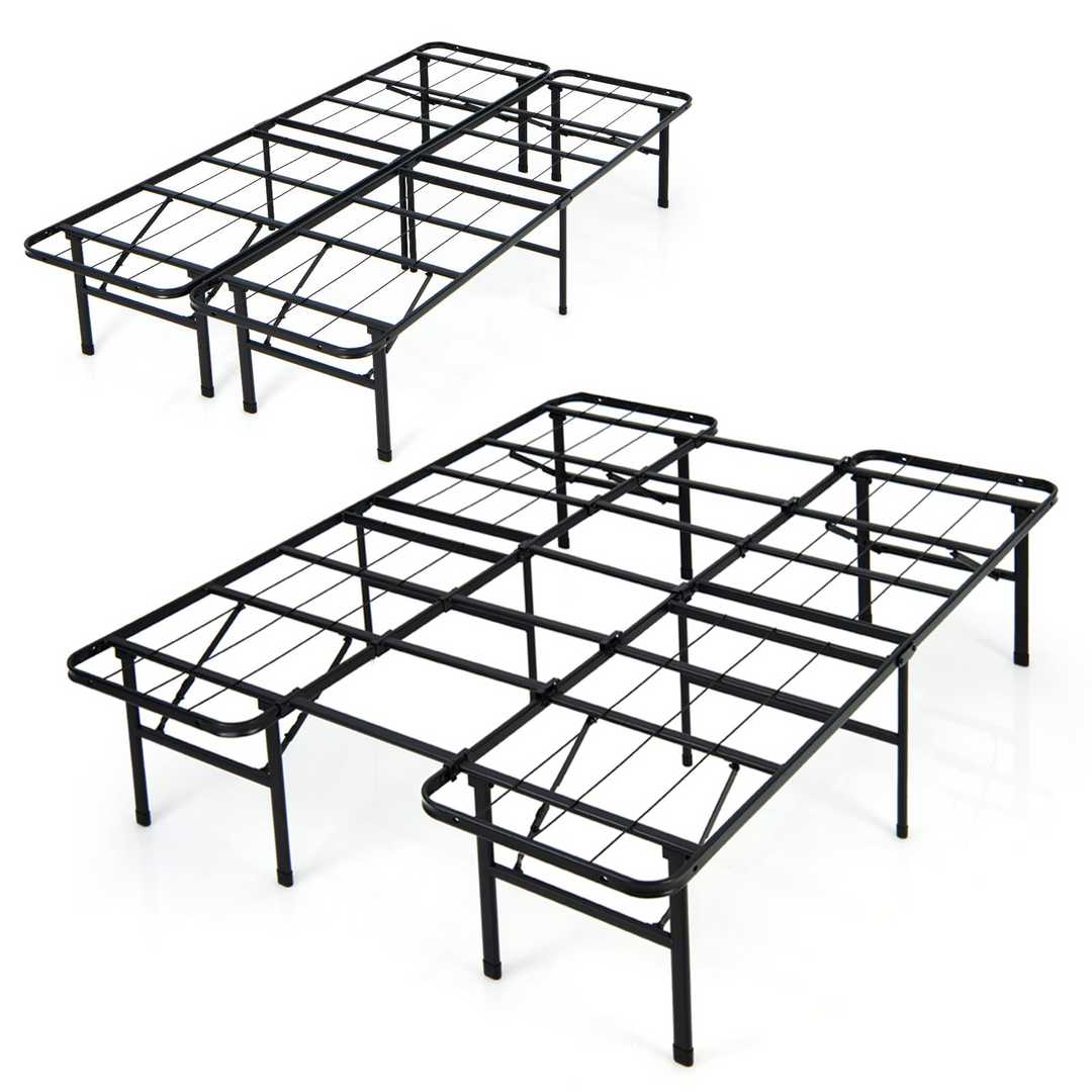 Giantex Twin/Full Size Portable Bed Frame Steel Platform Bed