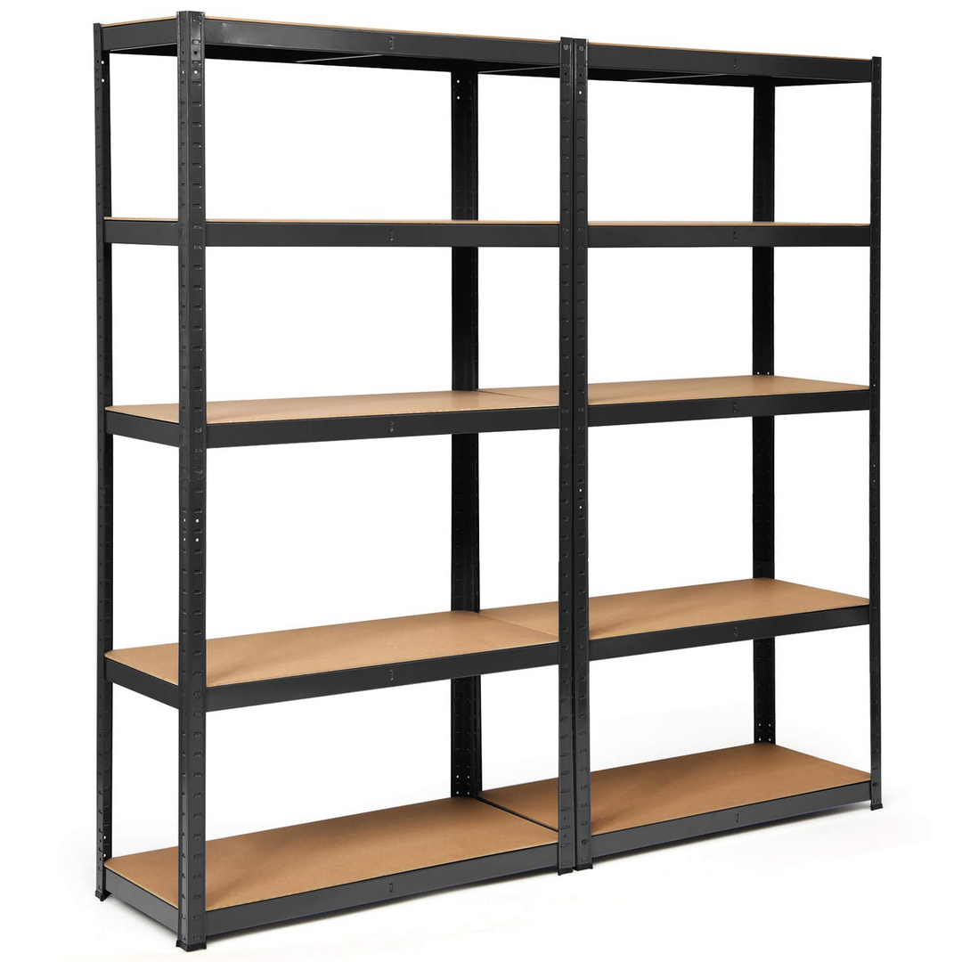 Giantex Shelving Rack Storage Shelf Steel Garage Utility Rack 5-Shelf Adjustable Shelves