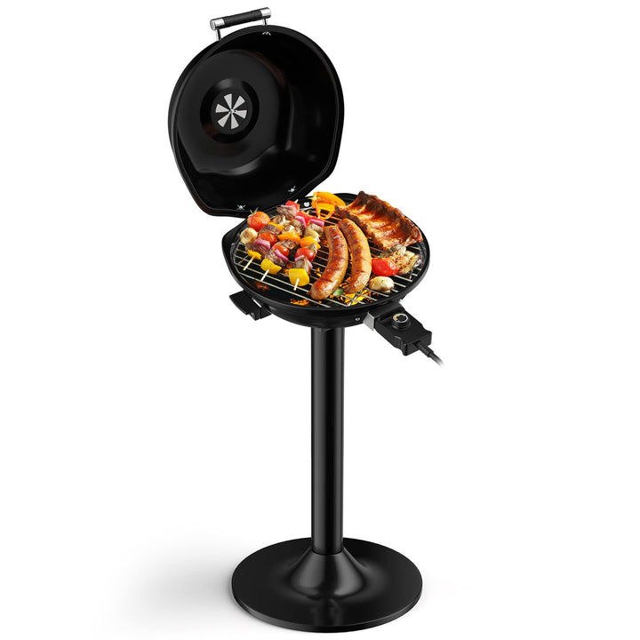 Giantex 1600W Portable Electric BBQ Grill with Removable Non-Stick Rack