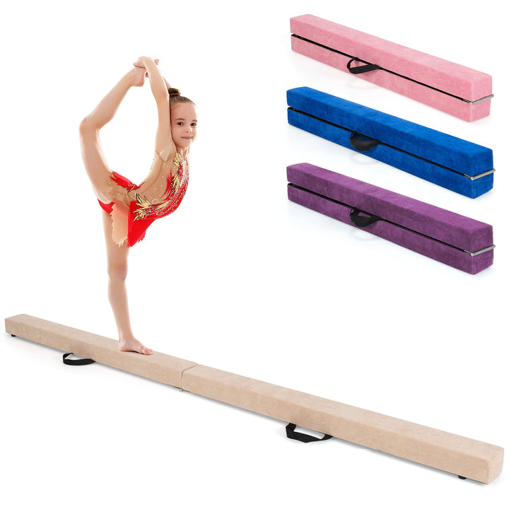 Giantex 7FT Folding Floor Balance Beam for Girls