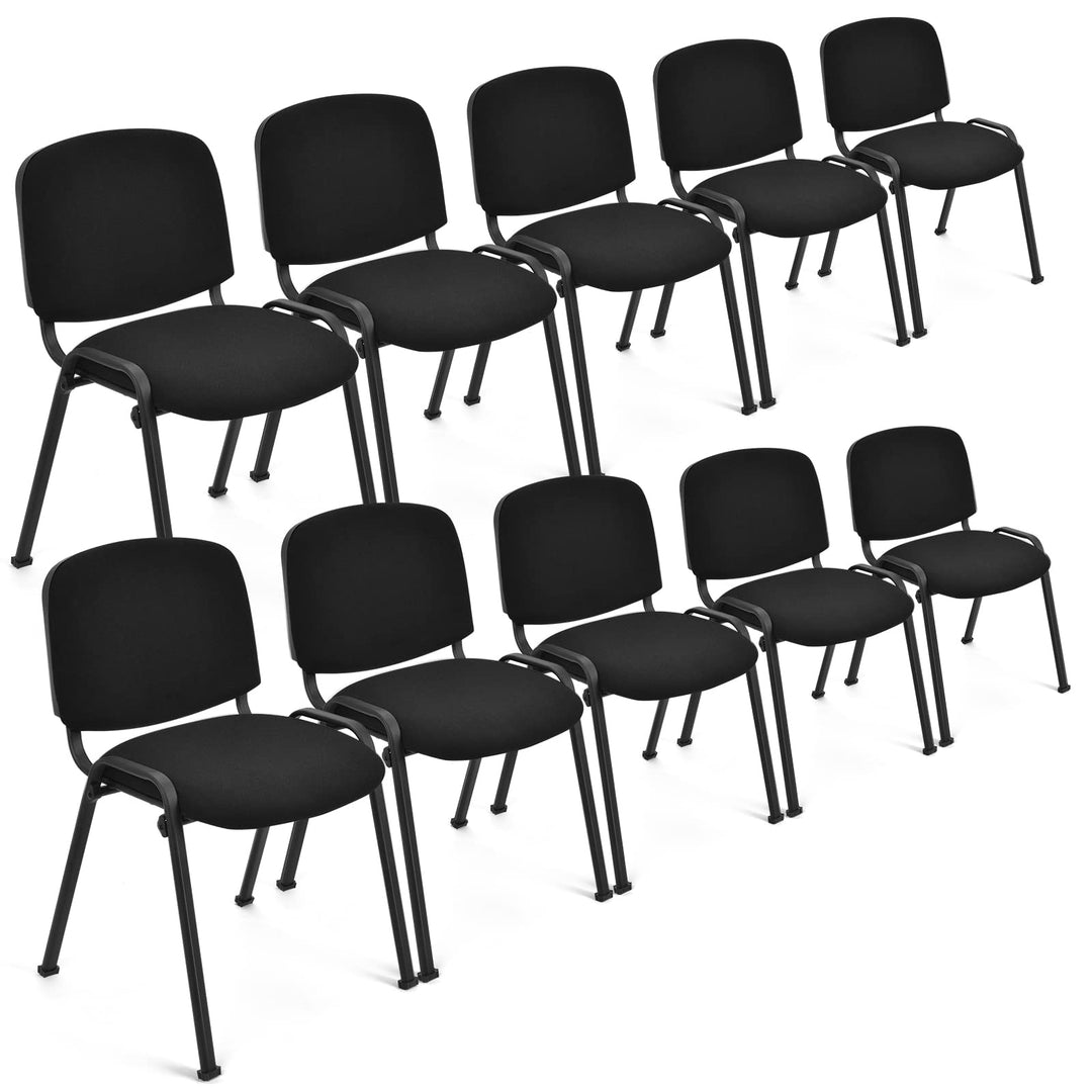 Giantex Conference Chairs with Ergonomic Upholstered Seat &amp; Protective Foot Pad – Chair Set (2 / 4 / 5 / 6 / 8 / 10 / 15 Pack Options)