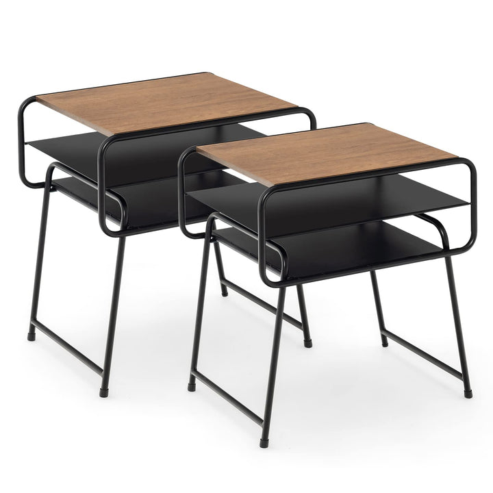 Giantex 3-Tier Side End Table with Shelf