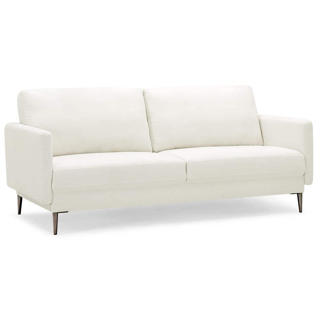 Giantex Sofa Couch, for Bedroom, Reception Rooms, Chair &amp; Loveseat(Grey &amp; White)