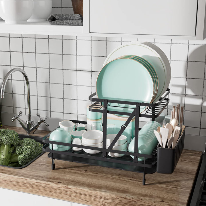 Giantex Collapsible Drying Rack &amp; Drainboard Set