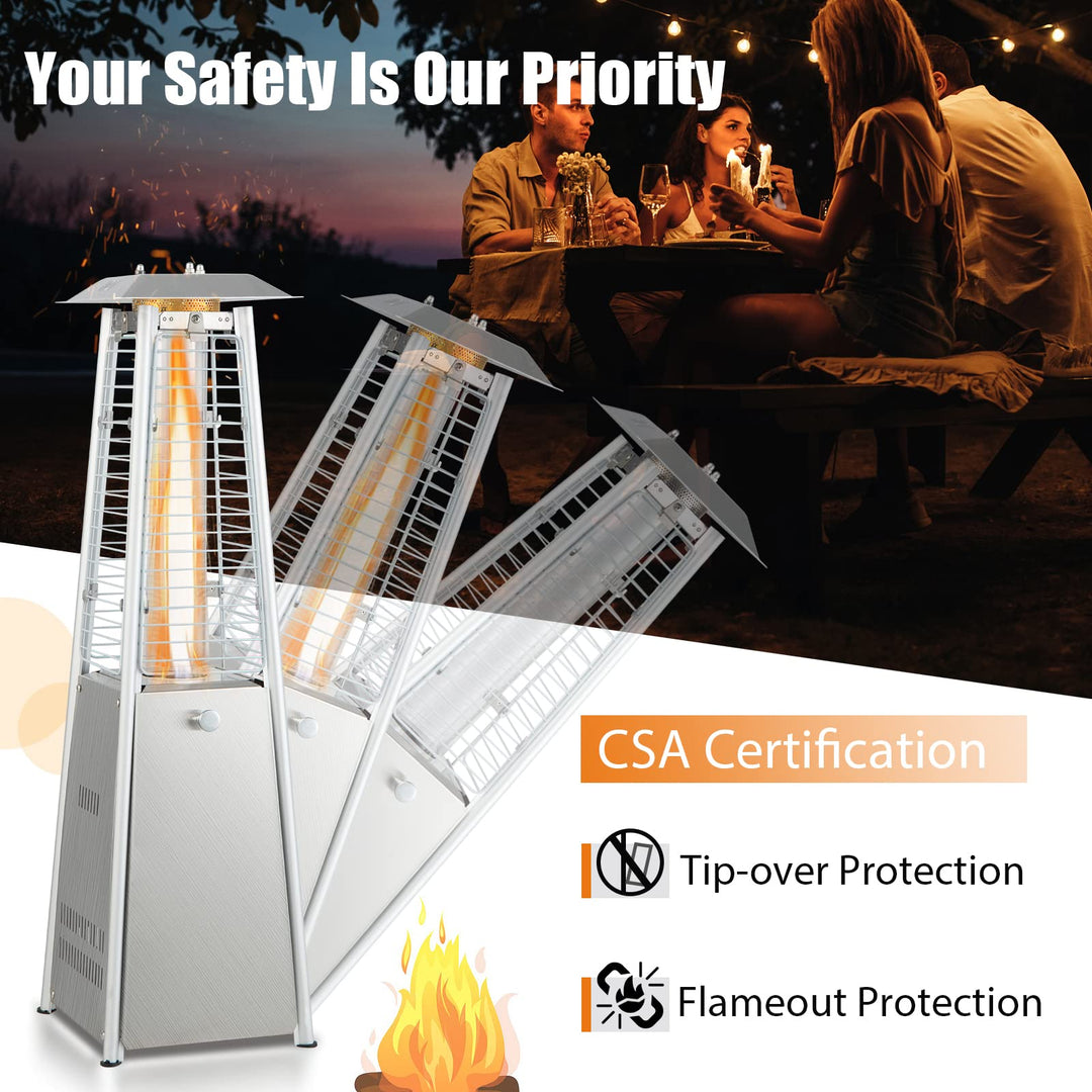 Giantex Outdoor Heaters for Patio - 35" Outside Portable Tabletop Patio Heater, 9500 BTU